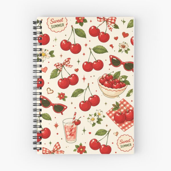 Item preview, Retro Cherry Summer Pattern designed and sold by Aramdesing.