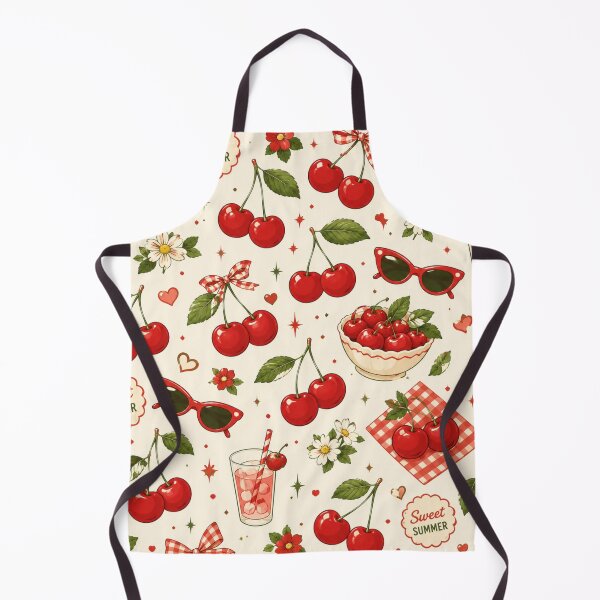Item preview, Retro Cherry Summer Pattern designed and sold by Aramdesing.
