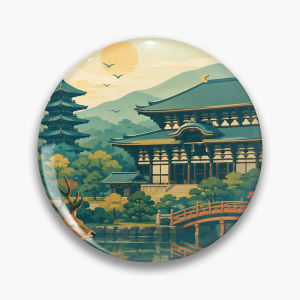 Item preview, Nara Japan Travel Poster designed and sold by MatthewHeights.