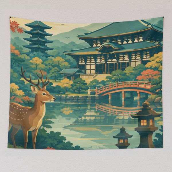 Item preview, Nara Japan Travel Poster designed and sold by MatthewHeights.