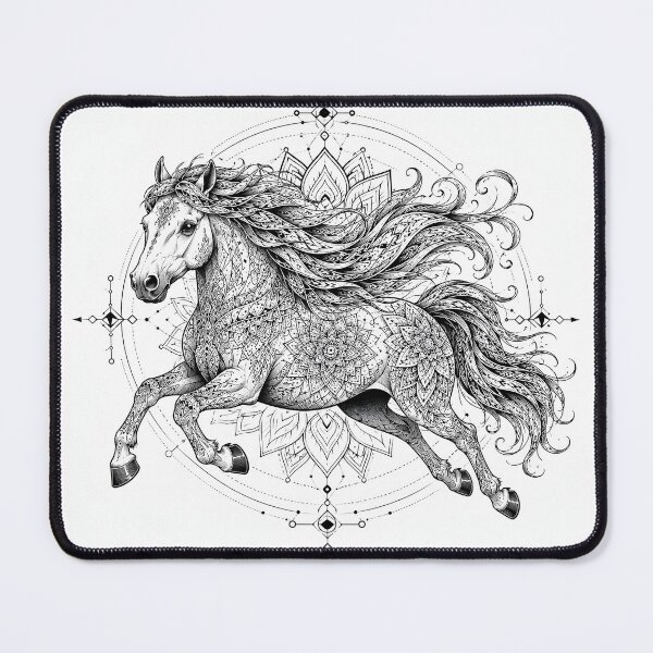 Item preview, Running Horse Mandala Line Art | Symbol of Freedom, Power & Spiritual Strength designed and sold by suryabumblee.