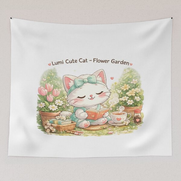 Item preview, Lumi Cute Cat – Flower Garden designed and sold by Mochi Studio.