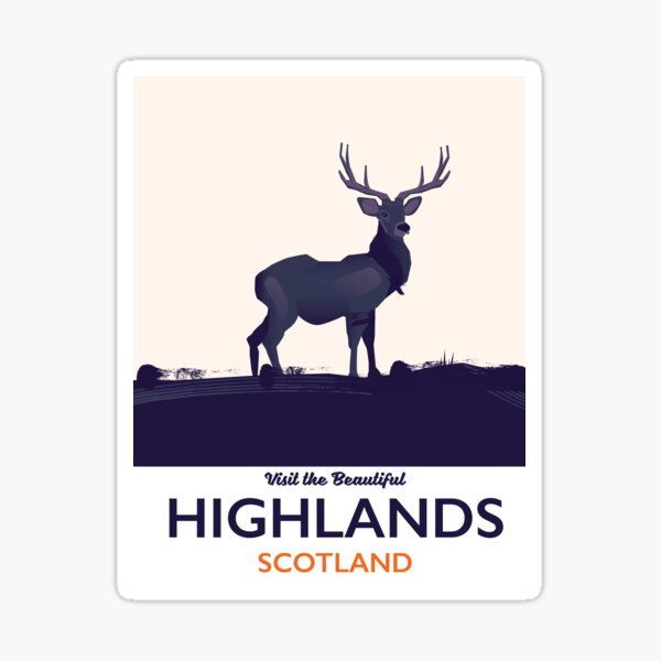 Highlands Scotland Sticker