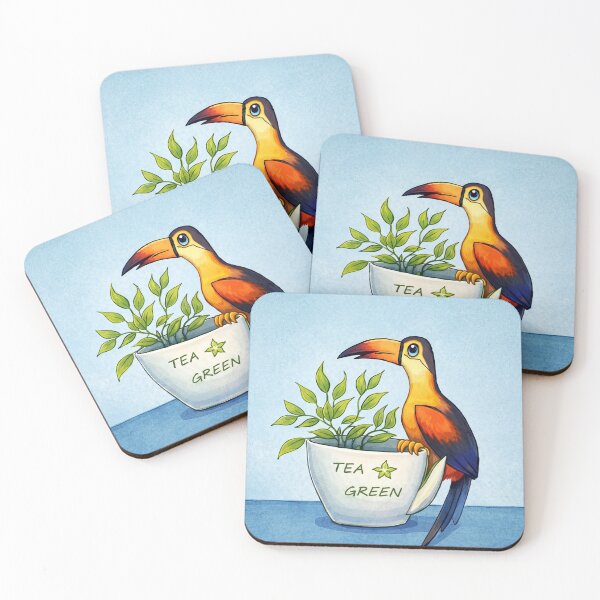Item preview, Toucan on Teacup designed and sold by LC Studio by LiliCondez.