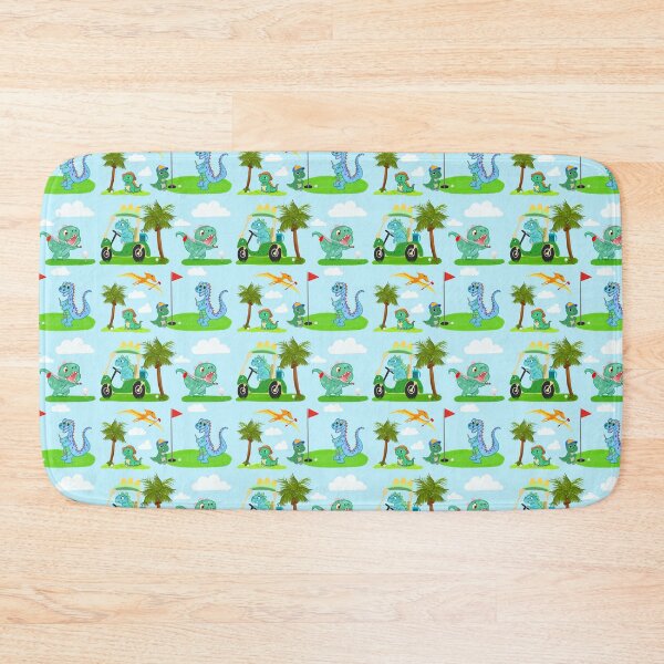 Item preview, Golfing Dinosaurs Fun Kids Pattern designed and sold by daphsam.