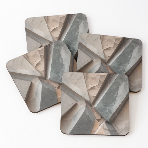 Item preview, Intersecting Stone Beams Grey Wall Art designed and sold by EnmarcArt.