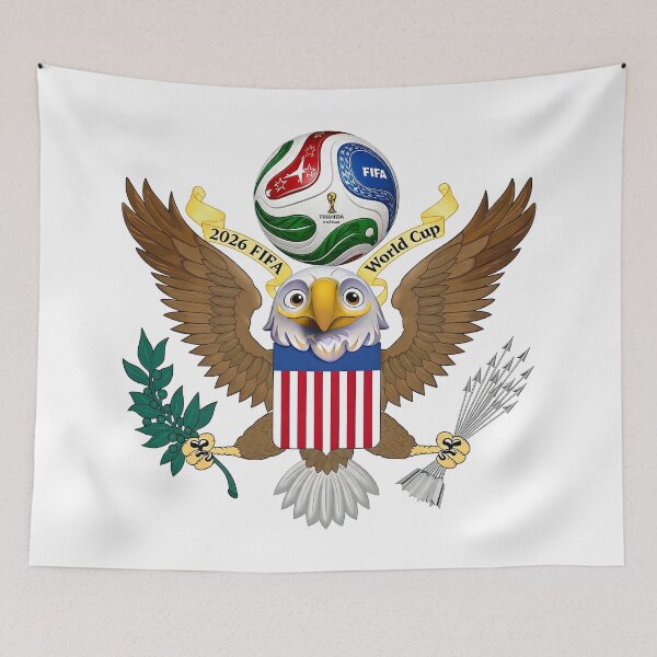 Item preview, USA Eagle Mascot 2026 Soccer World Cup designed and sold by Abeshinobi.