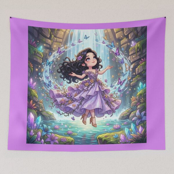 Item preview, Princess Dancing Near Waterfall designed and sold by Azurart2.