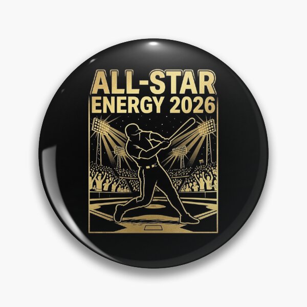 Item preview, Baseball All Star Energy 2026 Retro Gold Design designed and sold by PixelQ.