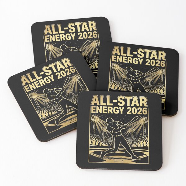 Item preview, Baseball All Star Energy 2026 Retro Gold Design designed and sold by PixelQ.