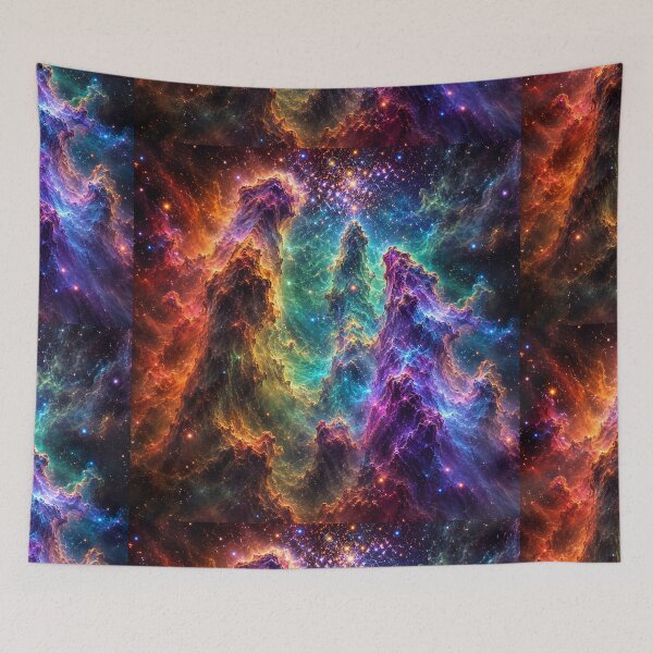 Item preview, Pillars of Creation Art — Vibrant Cosmic Nebula Print, Abstract Galaxy Space Art for Stargazers, Astronomy Lovers & Home Decor5 designed and sold by OandSDesigns23.