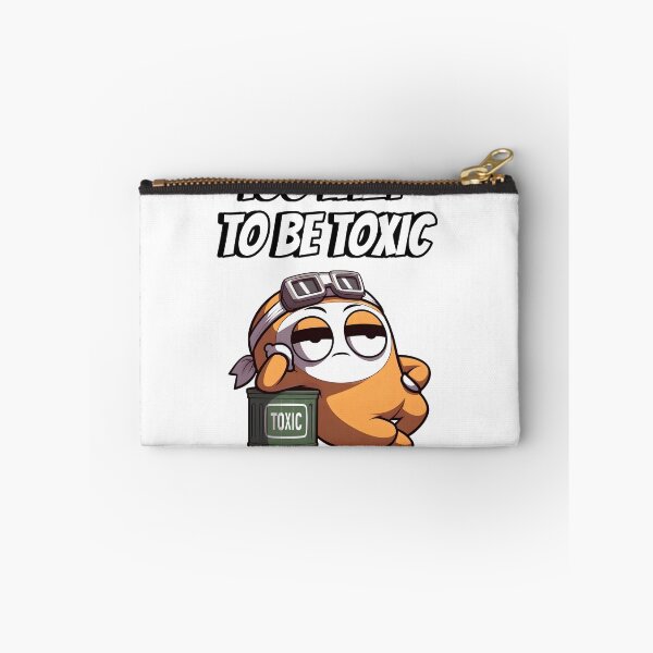 Item preview, Too Lazy To Be Toxic - Funny Lazy Character Meme Sticker | Sarcastic Introvert Humor designed and sold by thabit903.
