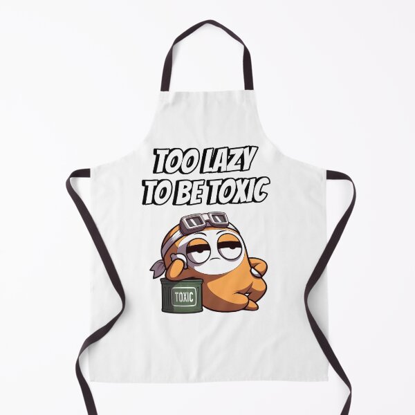 Item preview, Too Lazy To Be Toxic - Funny Lazy Character Meme Sticker | Sarcastic Introvert Humor designed and sold by thabit903.