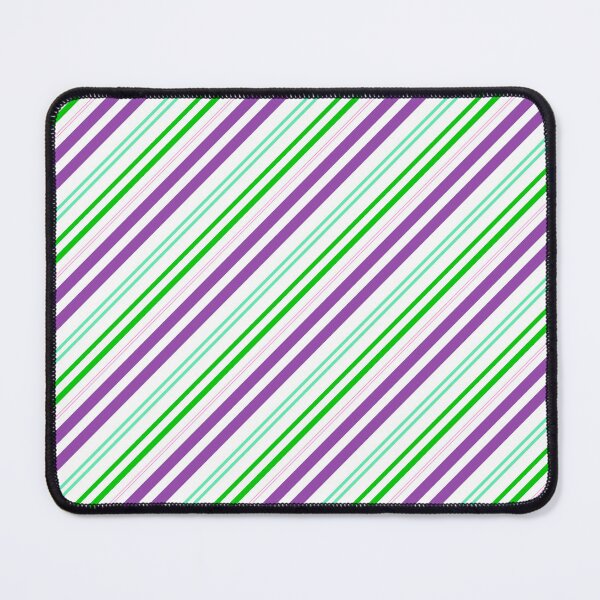Item preview, Purple and Green Diagonal Stripe Pattern designed and sold by daphsam.