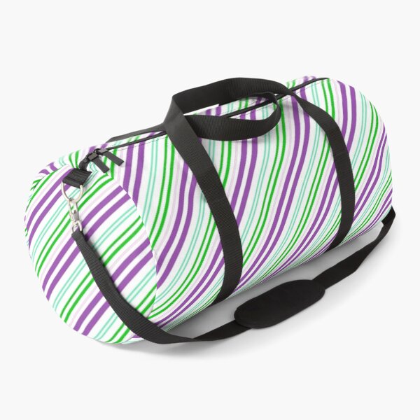 Item preview, Purple and Green Diagonal Stripe Pattern designed and sold by daphsam.