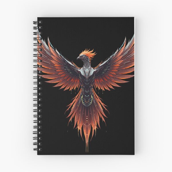 Item preview, Cyberpunk Phoenix Rising Mecha Firebird Art designed and sold by Shape-Forge.