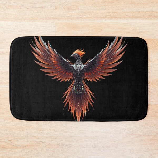 Item preview, Cyberpunk Phoenix Rising Mecha Firebird Art designed and sold by Shape-Forge.