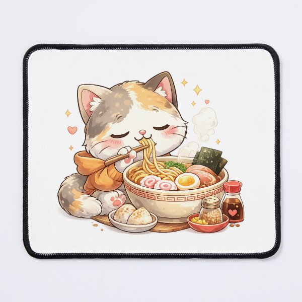 Item preview, Mochi Cozy Cat – Ramen Time Art designed and sold by Mochi Studio.