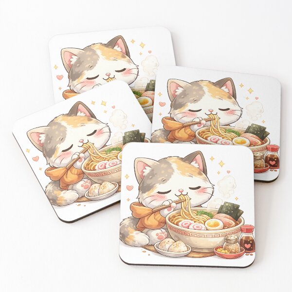 Item preview, Mochi Cozy Cat – Ramen Time Art designed and sold by Mochi Studio.