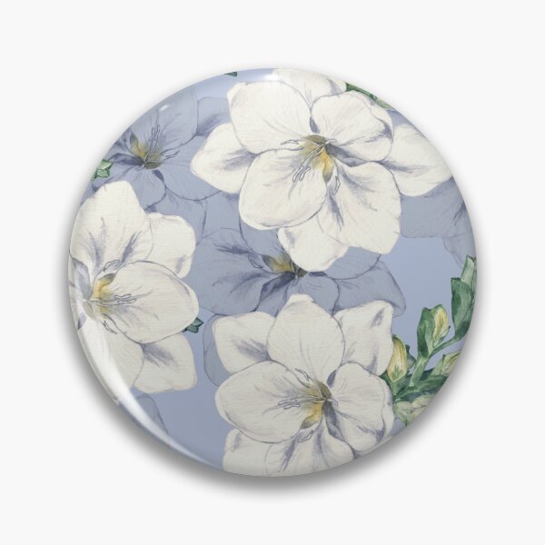 Item preview, Pastel Blue Cottagecore Watercolor Garden Pattern designed and sold by 21 Tulips.