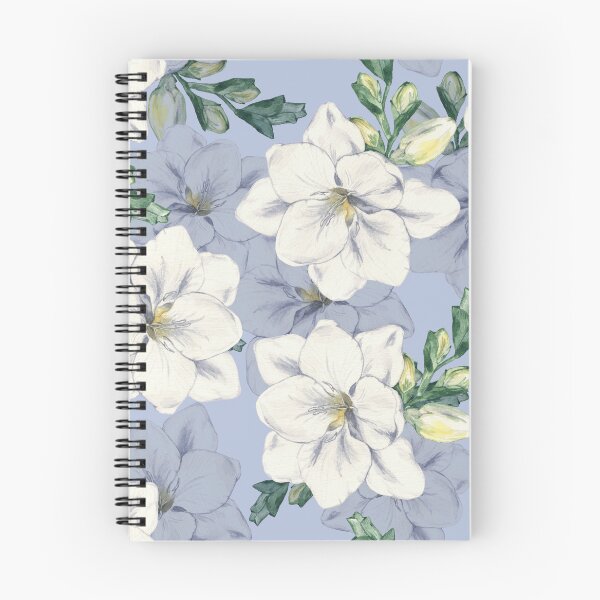 Item preview, Pastel Blue Cottagecore Watercolor Garden Pattern designed and sold by 21 Tulips.