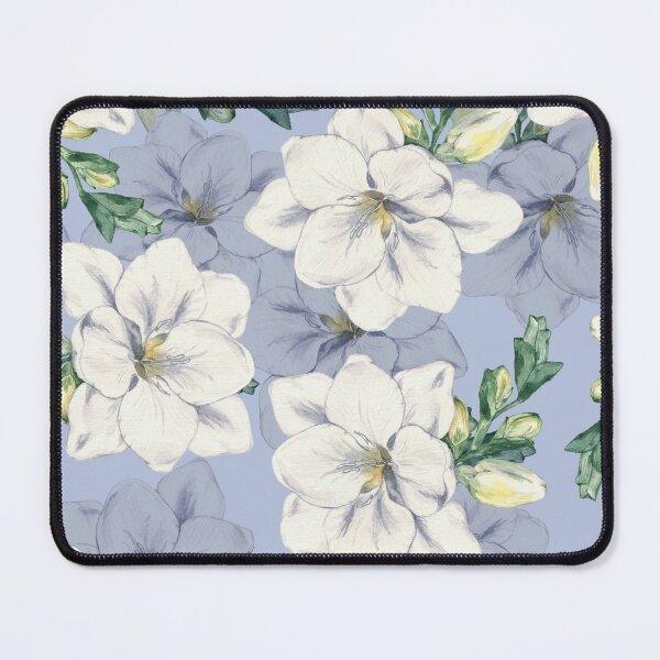 Item preview, Pastel Blue Cottagecore Watercolor Garden Pattern designed and sold by 21 Tulips.