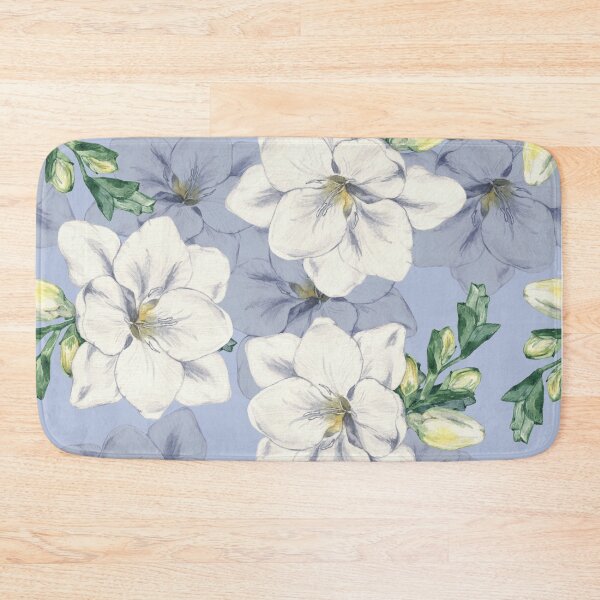 Item preview, Pastel Blue Cottagecore Watercolor Garden Pattern designed and sold by 21 Tulips.