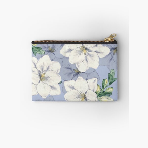 Item preview, Pastel Blue Cottagecore Watercolor Garden Pattern designed and sold by 21 Tulips.