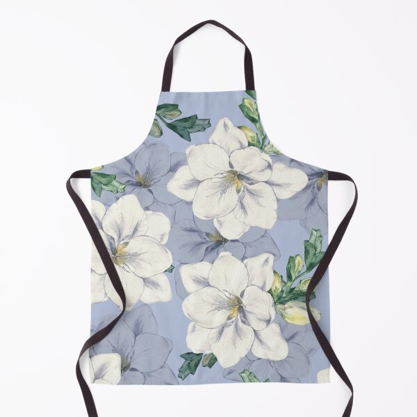 Item preview, Pastel Blue Cottagecore Watercolor Garden Pattern designed and sold by 21 Tulips.