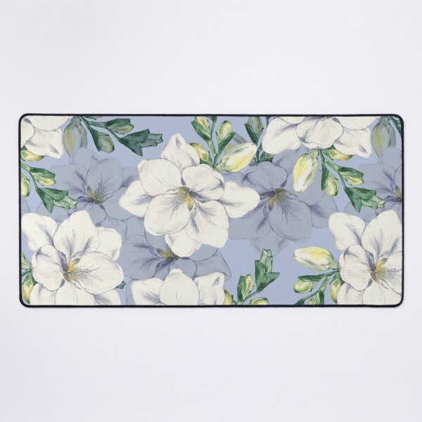 Item preview, Pastel Blue Cottagecore Watercolor Garden Pattern designed and sold by 21 Tulips.