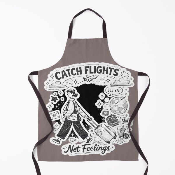 Item preview, Catch Flights Not Feelings Travel Sticker | Wanderlust Aesthetic Design for Travel Lovers & Frequent Flyers designed and sold by sumodesign.