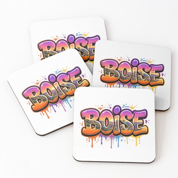 Item preview, Boise Skyline Graffiti Sticker designed and sold by Imaginarium of Chaos falcon88 .