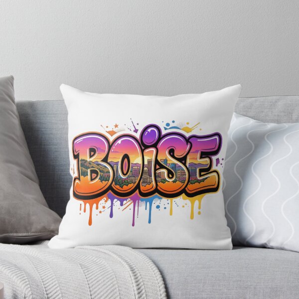Item preview, Boise Skyline Graffiti Sticker designed and sold by Imaginarium of Chaos falcon88 .
