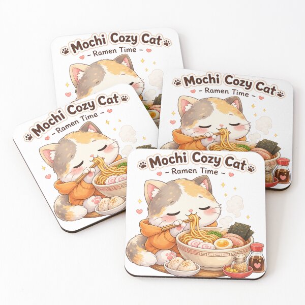 Item preview, Mochi Cozy Cat – Ramen Time designed and sold by Mochi Studio.