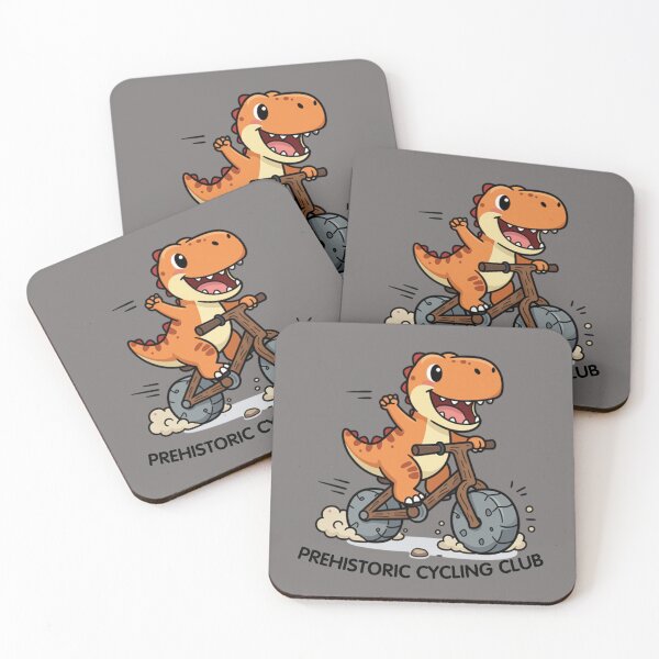 Item preview, Prehistoric Cycling Club – Cute Dinosaur Rider  designed and sold by BCapybara.