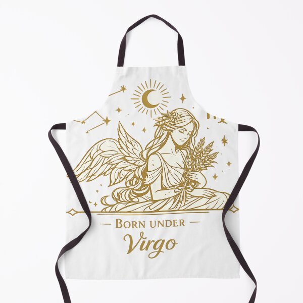 Item preview, Virgo Zodiac Goddess | Luxury Gold Astrology Art | Born Under Virgo Constellation Design designed and sold by Emoji Emblems.