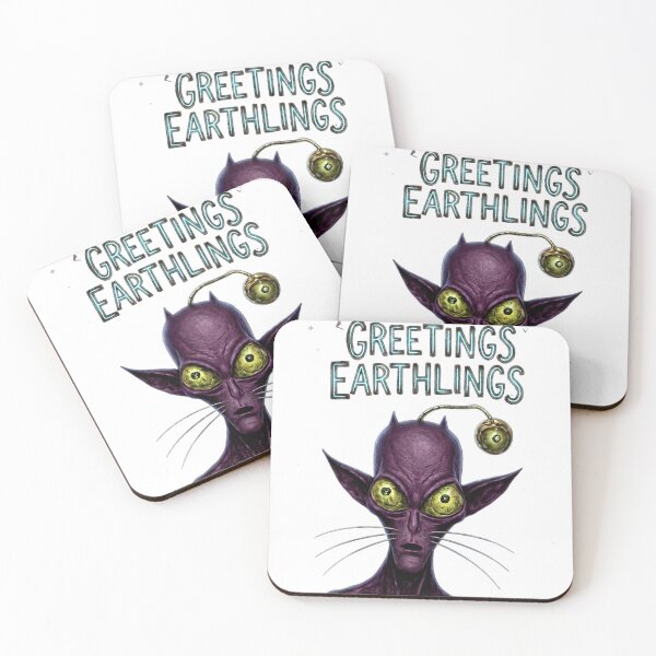 Item preview, GREETINGS EARTHLINGS designed and sold by APEXALIEN.