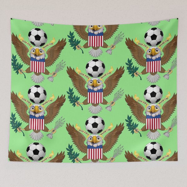 Item preview, USA Eagle Mascot 2026 Soccer World Cup designed and sold by Abeshinobi.
