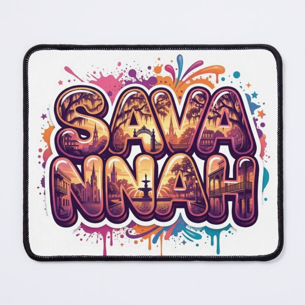 Item preview, Savannah City Graffiti Sticker designed and sold by Imaginarium of Chaos falcon88 .