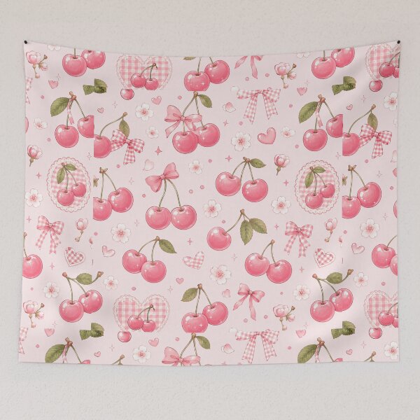 Item preview, Pink Cherry Aesthetic Pattern designed and sold by Aramdesing.