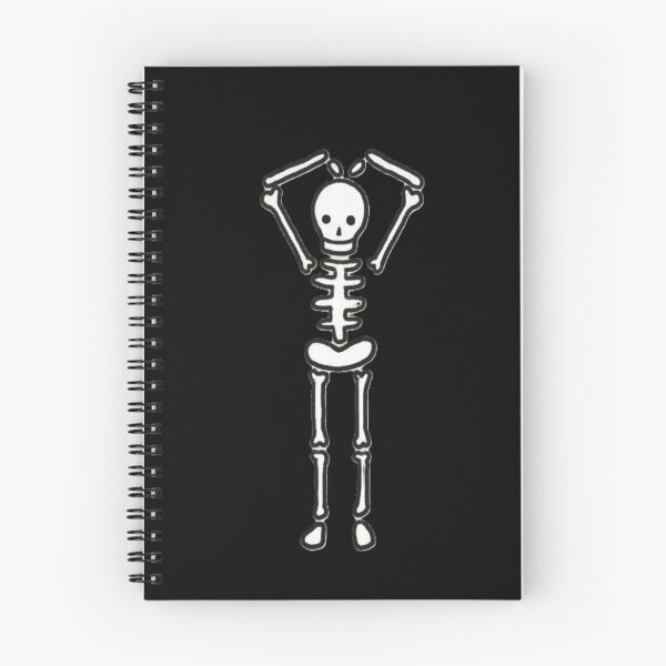 Item preview, Minimal Dancing Skeleton Outline | Cute Halloween Skeleton Sticker designed and sold by SkeletonMood.