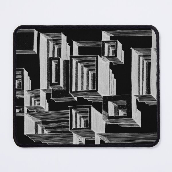 Item preview, Floating Cubes — Isometric Architecture Geometric Art designed and sold by SaharArtwork.