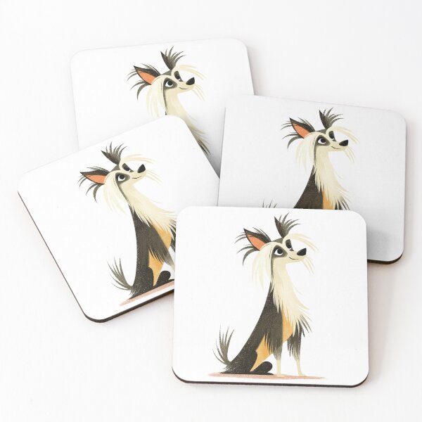 Item preview, Cute Chinese crested puppy dog designed and sold by MendaciousMina.
