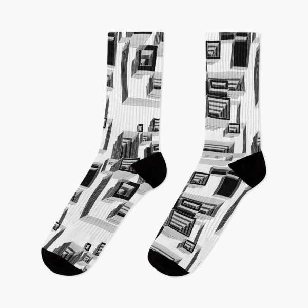 Item preview, Floating Cubes — Isometric Architecture Geometric Art designed and sold by SaharArtwork.