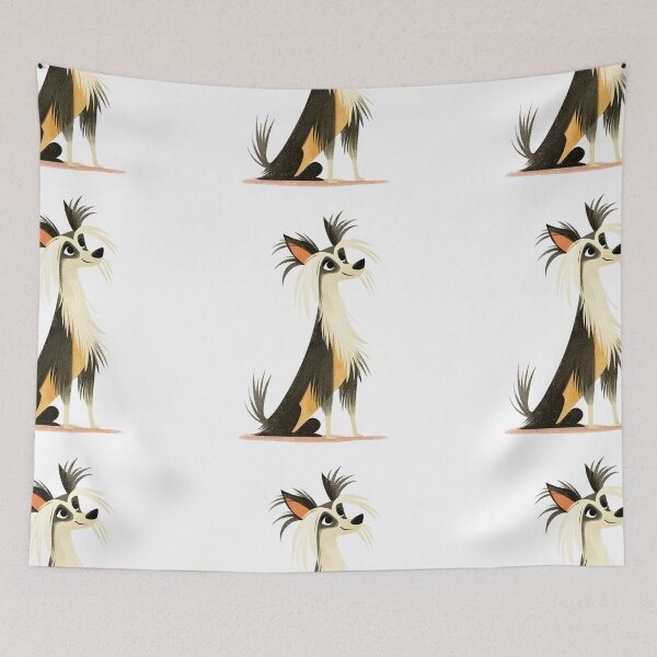Item preview, Cute Chinese crested puppy dog designed and sold by MendaciousMina.