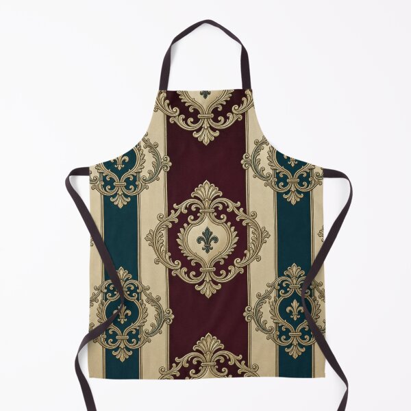 Item preview, Dark Turquoise, Burgundy & Cream Striped Gold Baroque designed and sold by DesignsByPrnces.