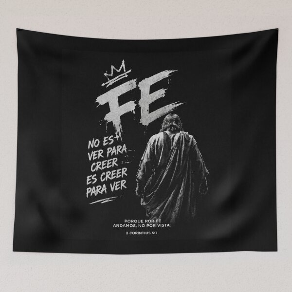 Item preview, Fe Cristiana Retro Vintage | Jesús No Es Ver Para Creer | Christian Faith Streetwear Design designed and sold by Luz y Estilo.