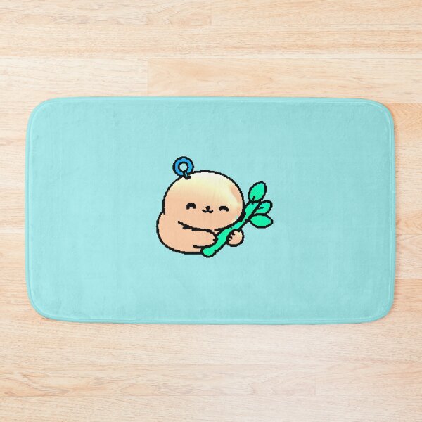 Item preview, Kawaii Pixel Panda Bamboo Cute Aesthetic Sticker designed and sold by AstronautMerch.