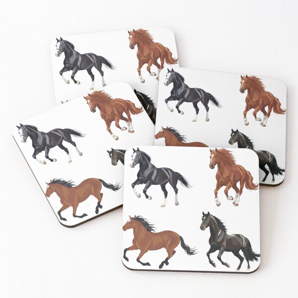 Artikelvorschau, Mini-Pferde-Aufkleber-Set | Reitsport-Pferdeaufkleber für Pferdeliebhaber und Reiter entworfen und verkauft von Art IN Pack.