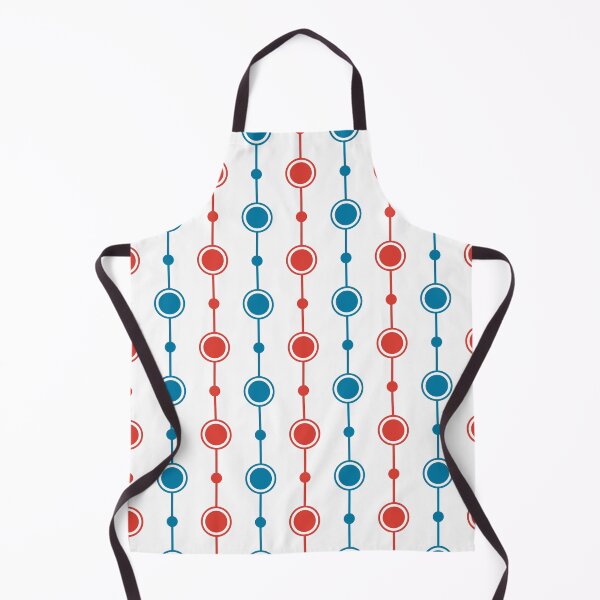Item preview, bRetro blue, red & white seamless pattern designed and sold by Mint + Midnight.